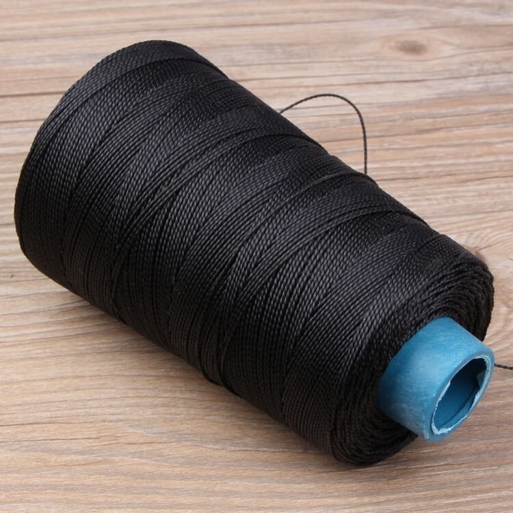 Fils à coudre en Nylon solide et Durable de 300M pour cuir, fil ciré pour la réparation de chaussures, outil de couture à la main: black
