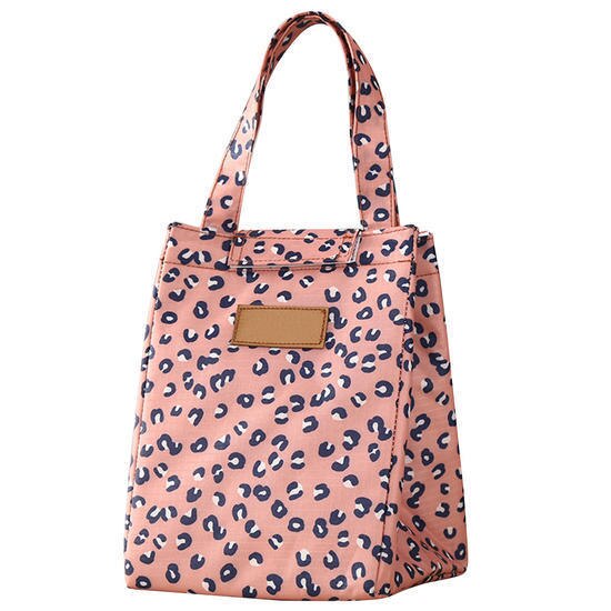 Thermal Portable Lunch Bag Insulated Large Food Cooler Bags Lunch Carry Tote Storage Case Lunch Bags for Women Men Kids: Pink Leopard