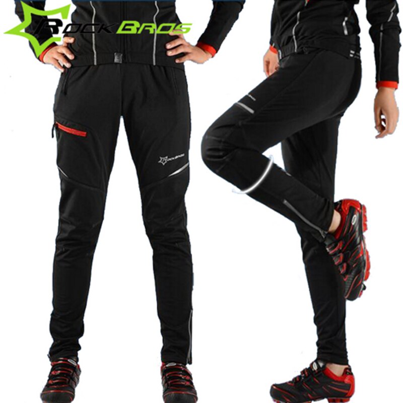Lange cykelbukser vinter termiske ridebukser mtb cuissard long cyclisme vindtæt cykelbuks rockbros cykelbukser 3xl 4xl