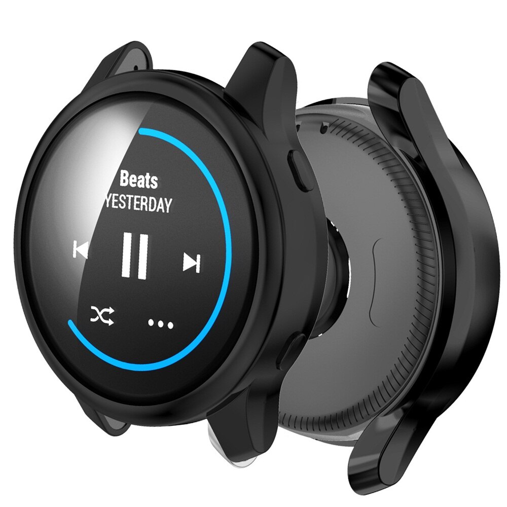 1Pc Voor Garmin Venu Ultra Dunne Tpu Horloge Case Hd Clear Beschermende Shell Anti-Kras Full Cover Screen protector Horloge Accessoire: black