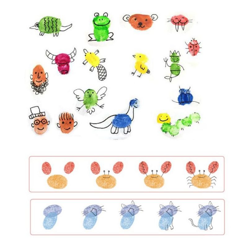 20 Colors Ink Pad DIY Scrapbooking Album Finger Painting Inkpad Stamps Sealing M17F