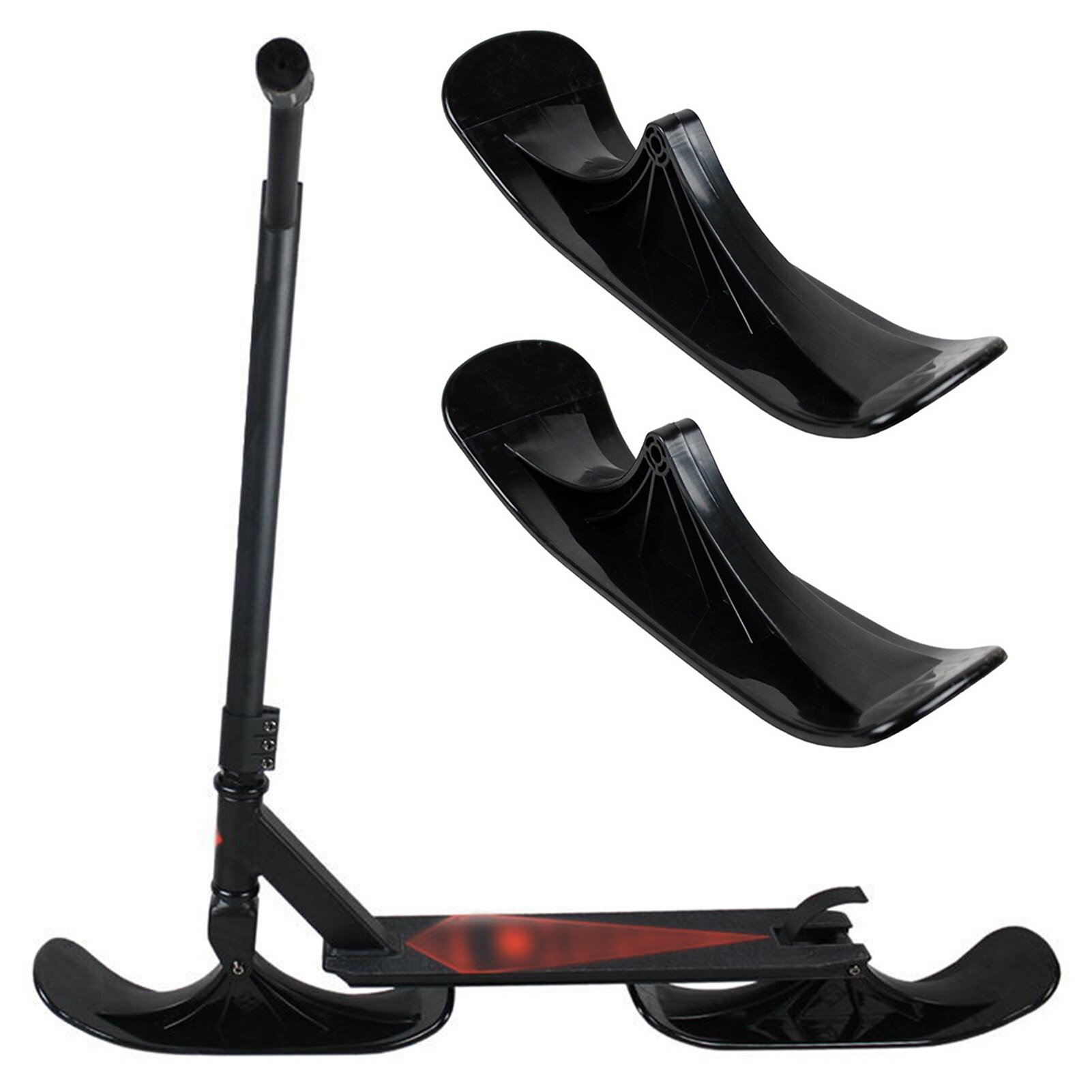 2 pezzi Scooter da neve sci bambini Skate Board slitta Scooter inverno ciclismo tavola da sci due In uno equitazione Scooter accessori di ricambio