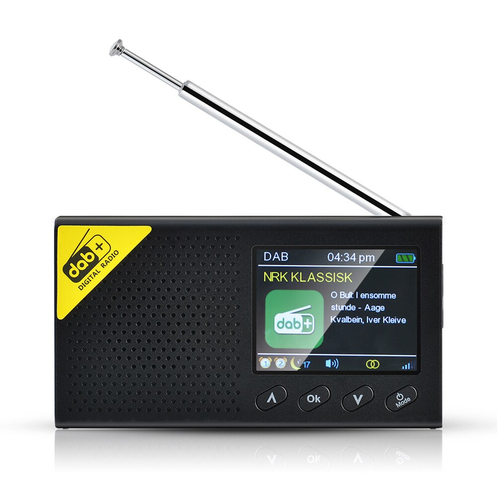 Lcd-scherm Bluetooth-Compatibel 5.0 Digitale Radio Stereo Dab Fm Audio Rece Draagbare Oplaadbare Lichtgewicht Thuis Radio