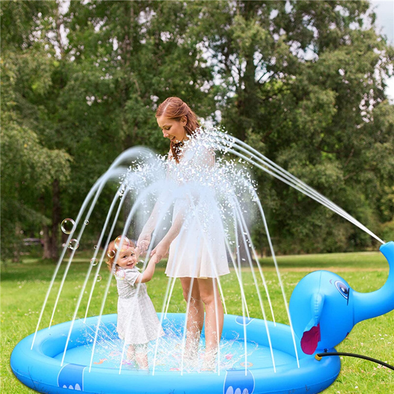 Nuova piscina gonfiabile a forma di elefante riutilizzabile in PVC pieghevole per irrigatore all&#39;aperto piscina per bambini giocattoli d&#39;acqua all&#39;aperto