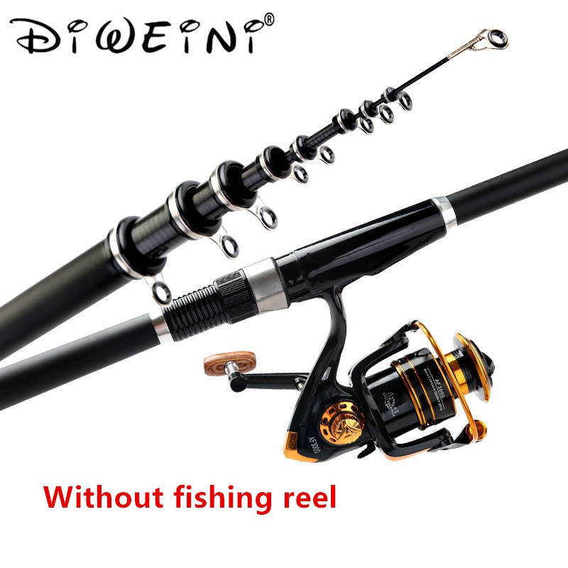 Superhard Draagbare 2.4m 3.0m 3.6m 4.5m 5.4m 6.3m 7.2m Carbon Telescopische Hengel zee Hengels Hengel Spinning Hengel