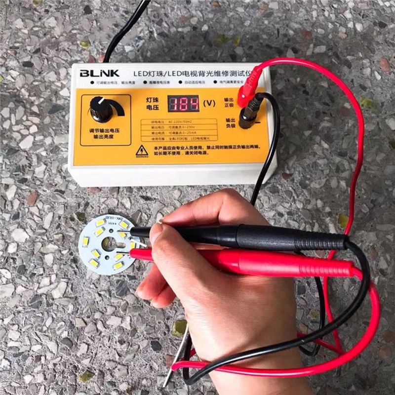 Probador de retroiluminación LED de CA, 220V, tiras LED, prueba de retroiluminación con pantalla de voltaje, herramienta de detección de luz LED
