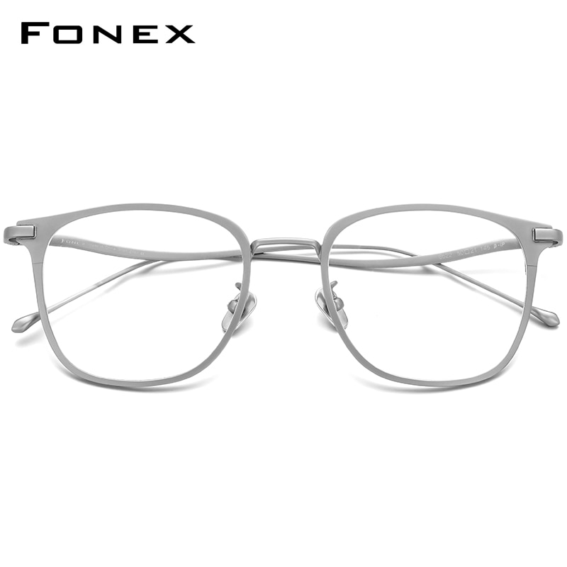 Fonex Pure Titanium Brilmontuur Mannen Vierkante Bijziendheid Optische Prescription Glazen Frame Vrouwen Ultralight Brillen 8522