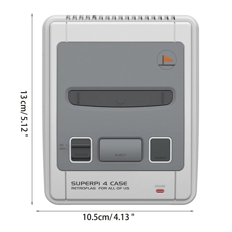 Retroflag Superpi 4 Case, super Pi 4 J Behuizing Shell Met Functionele Power &amp; Veilig Reset Knop Voor Raspberry Pi 3B 4 A0NB