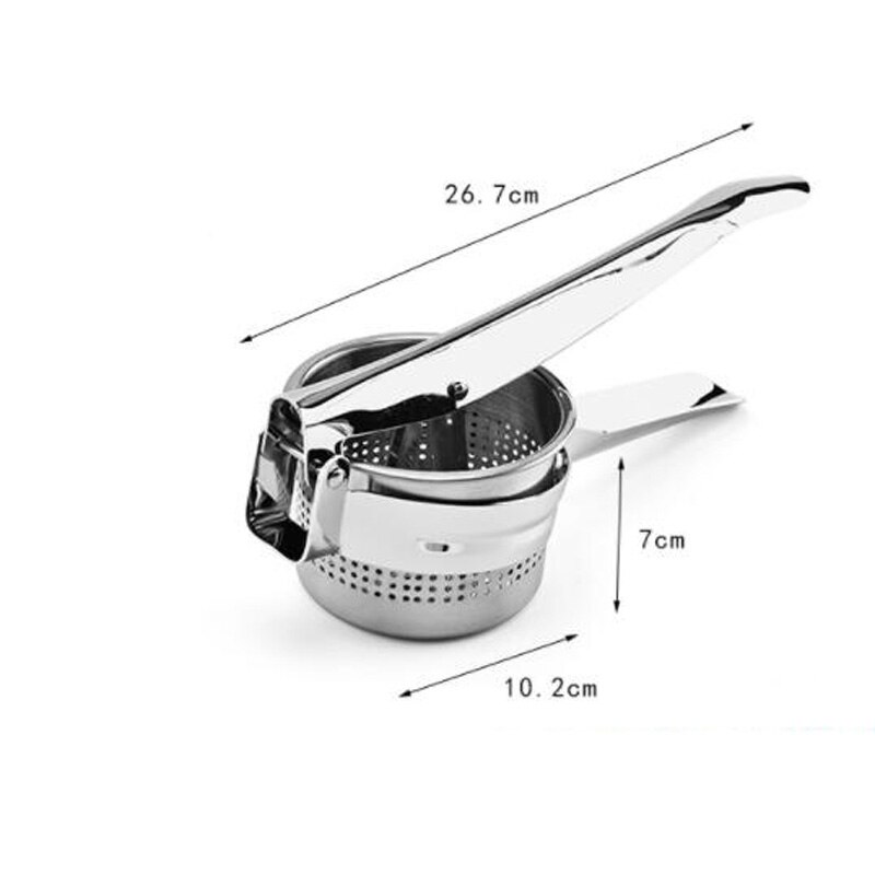 Machacadores de patatas manuales de acero inoxidable, accesorios de cocina, utensilios de cocina, prensa de frutas, 35