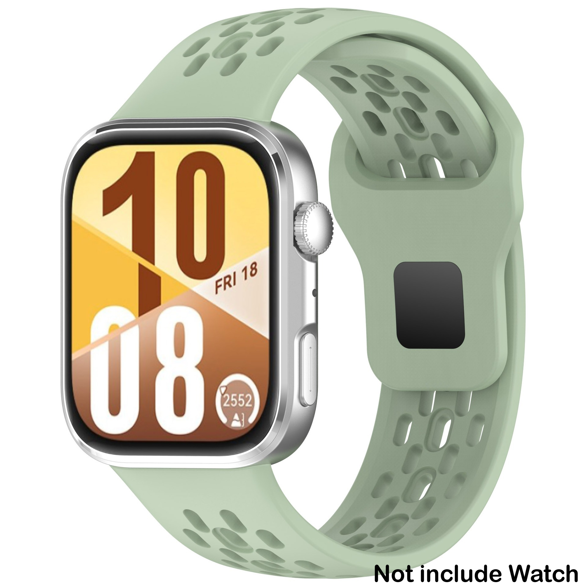 Pustende silikonrem til huawei watch fit 4 pro sport armbånd belte til huawei watch fit 4/ fit 3 båndtilbehør: S / Lysebrun