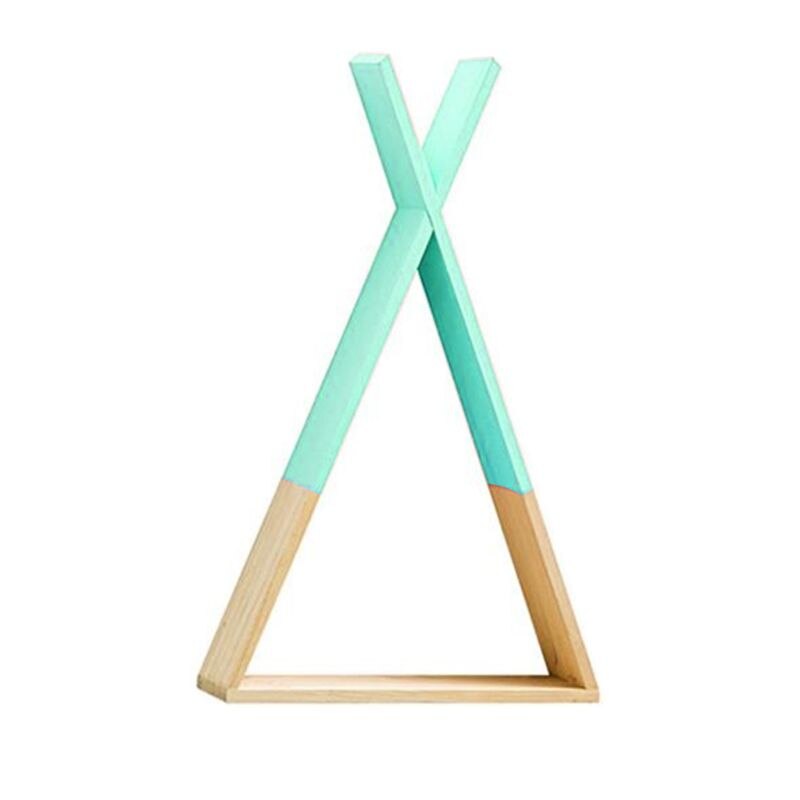 Nordic Stijl Baby Houten Driehoek Plank Mooie Muur Opknoping Trigon Opslag Boek Plank Thuis Kids Babykamer Diy Decor: GN
