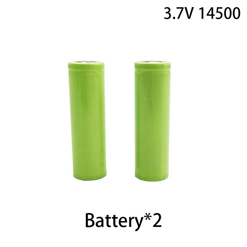 100% original high 14500 lithium battery, high-power 3.7V rechargeable battery, multifunctional and durable 500mAh: GRAY