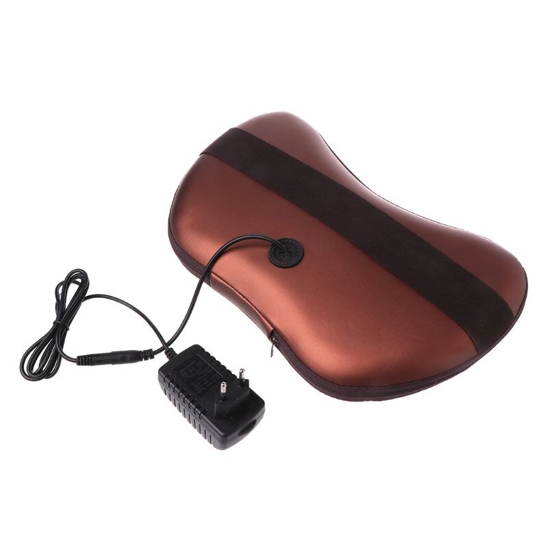 Almohada de masaje eléctrica para el hogar, Shiatsu masajeador cojín para el cuello, Lumbar, calor para el coche, RXJC