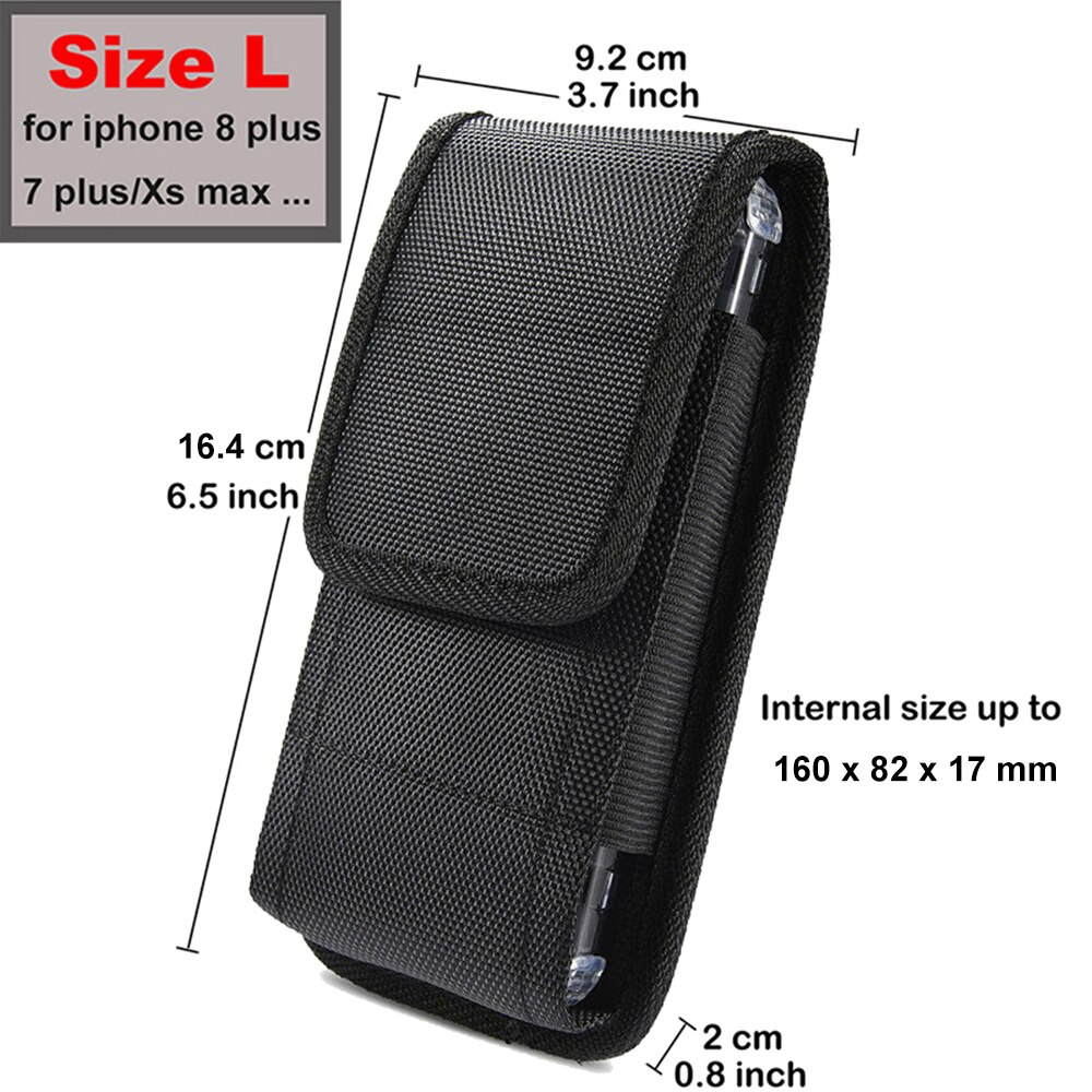 Case Voor Samsung Galaxy A01 A10E A10S A30 A31 A41 A51 M21 M30S M31 S11E Riem Clip Holster Nylon Taille zak Verticale Cover Pouch