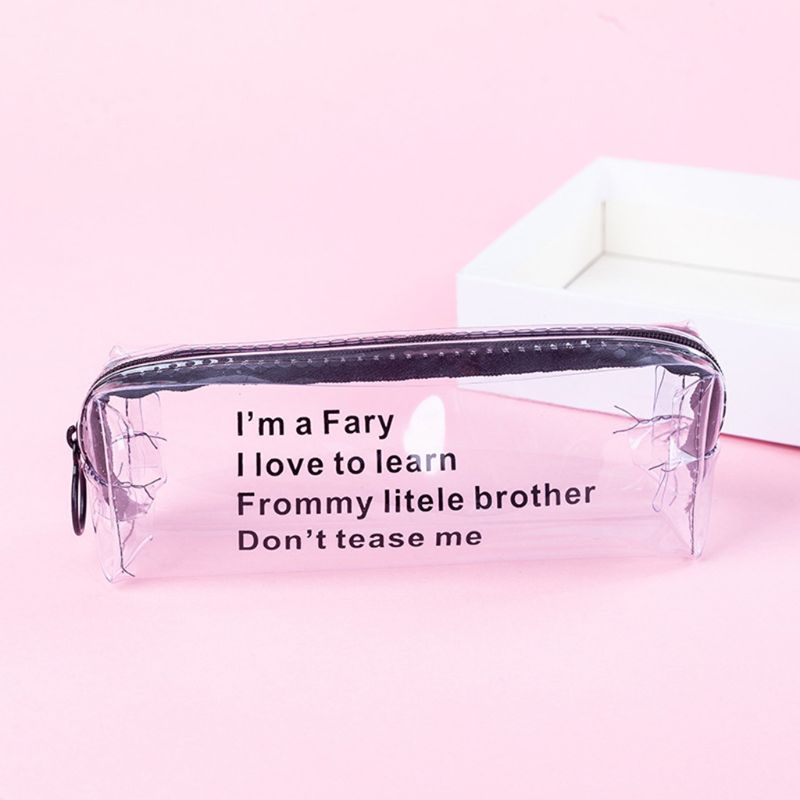 Sterrenhemel hart etui schattige transparante etui schoolspullen