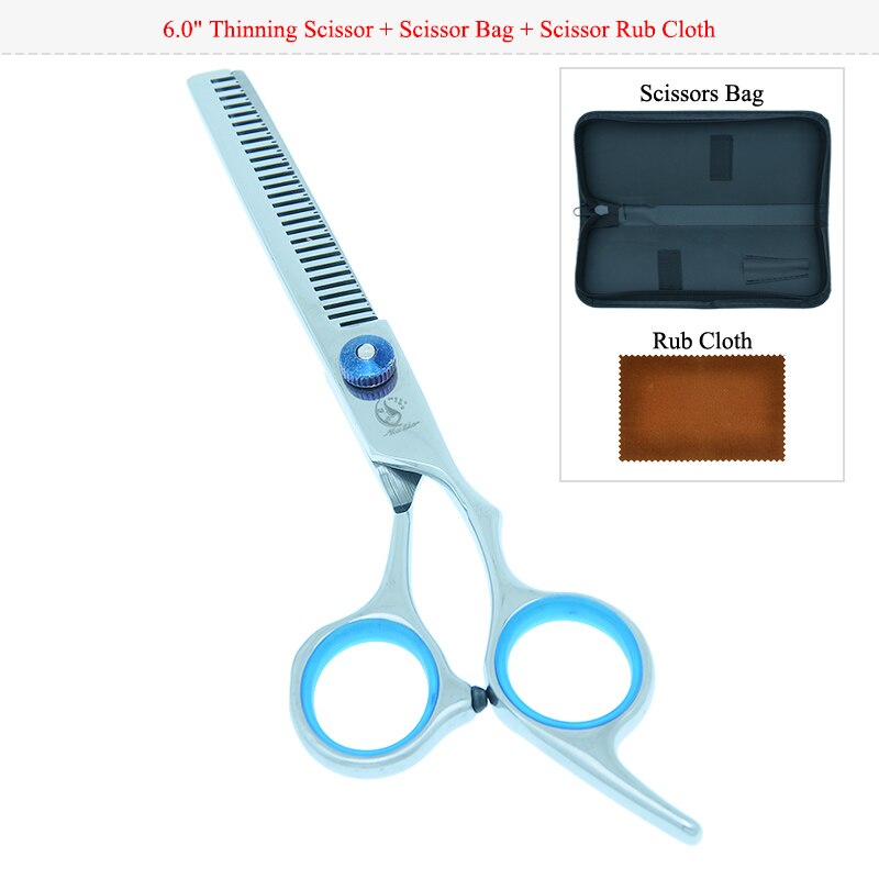 Meisha 6.0 " huisdierenschaar voor het trimmen van honden, hondenscharen, haartrimmers, puppy's, rechte, uitdunnende en gebogen scharen  b0002a: B0002a-04-60