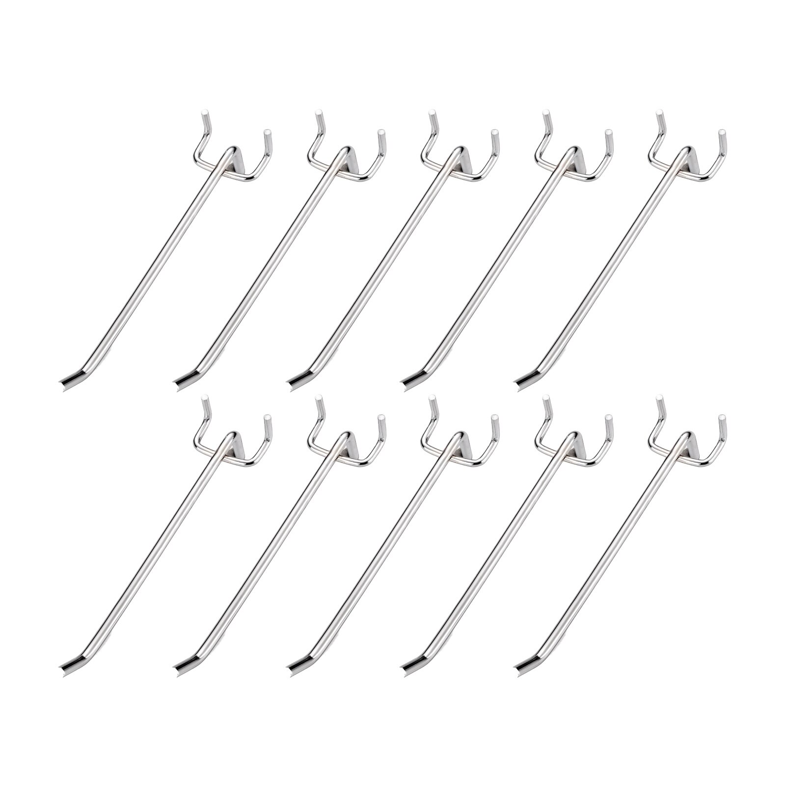 50pcs Shelving For Wall Hanging Retail Display 15cm Steel Lightweight Garage Shop Store Peg Board Hook Pegboard Holder Universal