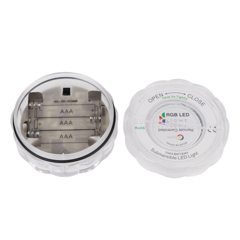 RGB 10 Led Light Battery Operated IP68 Waterdichte Onderwater Zwembad Wedding Party Piscina Vijver Verlichting