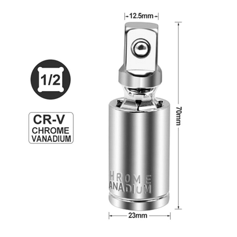 Electric Drill Socket Adapter for Impact Driver with Hex Shank to Square Socket Drill Bits Rotatable Extension 1/4" 3/8" 1/2": 1-2
