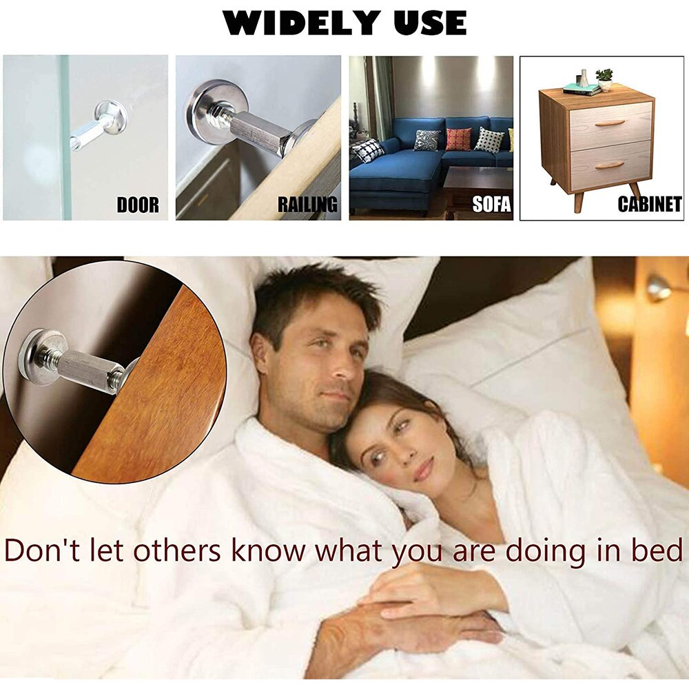 Adjustable Threaded Bed Frame Headboard Stoppers 30-120mm Bed Frame Anti-Shake Tool Hardware Fasteners Home Fixed Tool