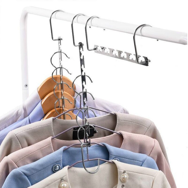 Clothes Hanger Clothing Organizer Cabinet Clothes Closet Hangers Save Space Metal Drying Rack Hanger Drying Storage Rack