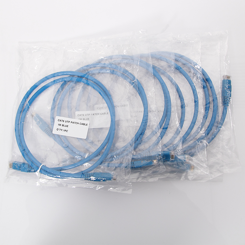 10Gtek 6Pcs CAT6 UTP Patch Cord, 1Meter (3.3 Ft)RJ45 Network Cable,Blue,24AWG For Gigabit Ethernet Switch Router