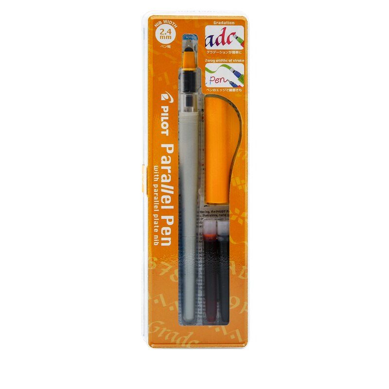 Stylo-plume pour calligraphie anglaise, pinceau à dégradé pour bandes dessinées, ensemble de stylos de parallèle, 1.5mm, 2.4mm, 3.8mm, 6mm, avec encre Bonus: 2.4mm