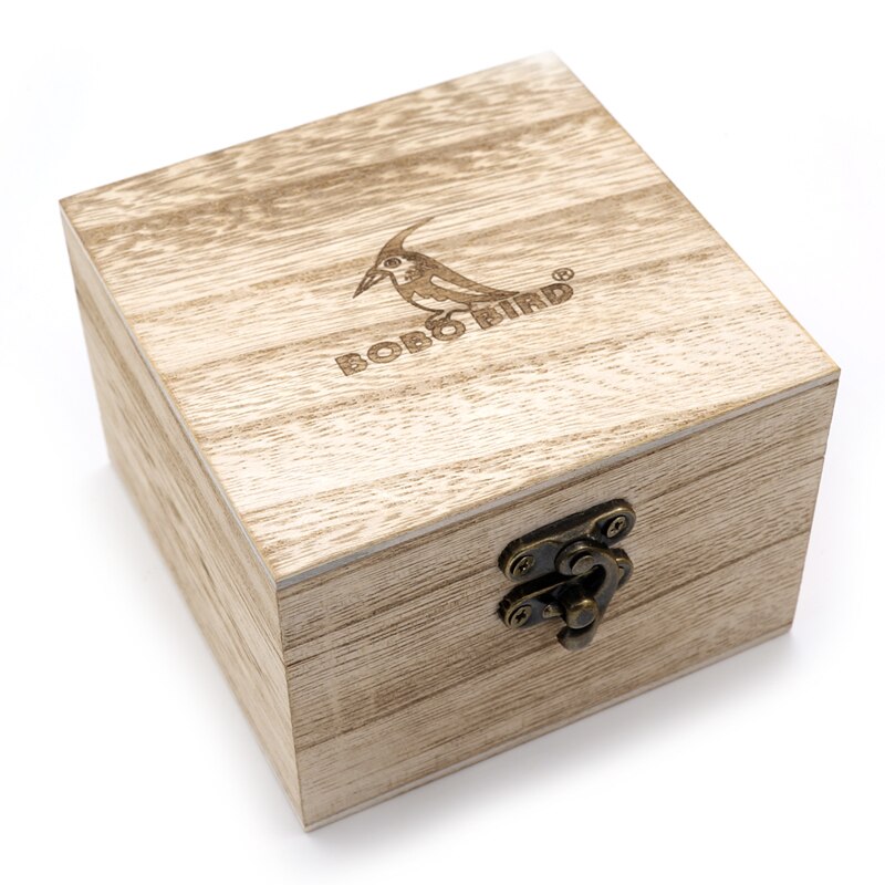 BOBO BIRD – montre à Quartz en bois pour homme, spécial, boîte en bois