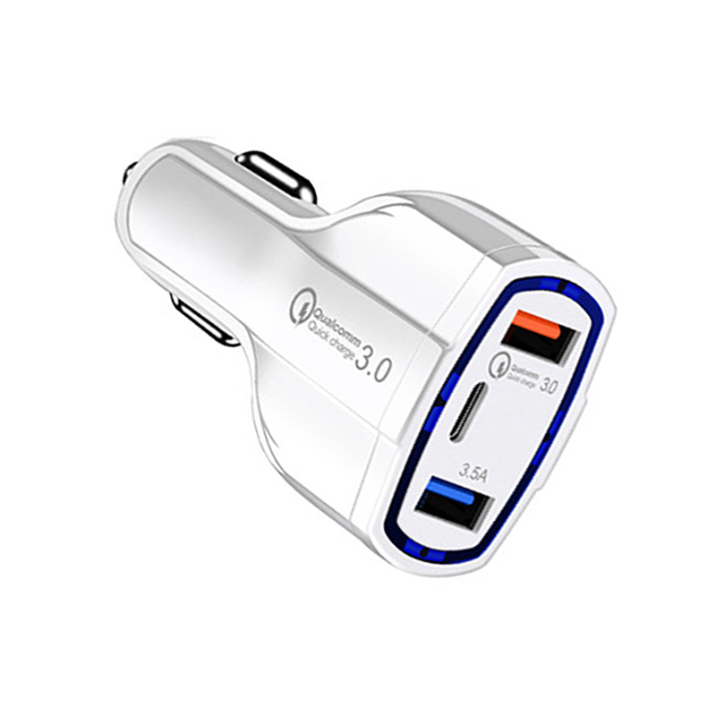 Schnell QC 3,0 Dual USB Auto Ladegerät Auto Leichter Slot Schnelle PD Auto Ladung Telefon Android Ladung Adapter Daten Tablette Auto-Ladegerät