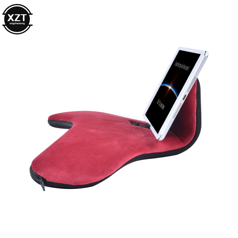 Desktop Handy Tablet Faul Halterung Lesen Kissen Büro Handy Halterung Handgelenk Drei Winkel Kann Gereinigt werden: red