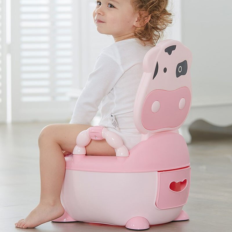 Lovely cow baby toilet,cheap kids potty,plastic baby product