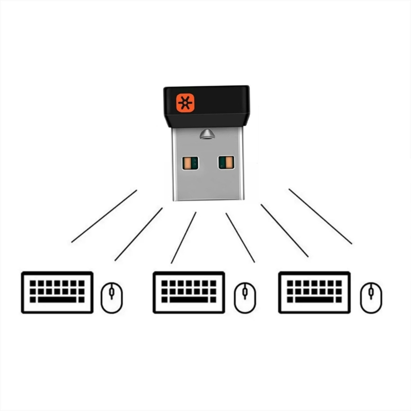 Voor Logitech-Dongle Ontvanger Unifying Nano Ontvanger Dongle 6 Kanaal Voor Mx M905 M950 M505 M510 Ect Ontvanger Adapter