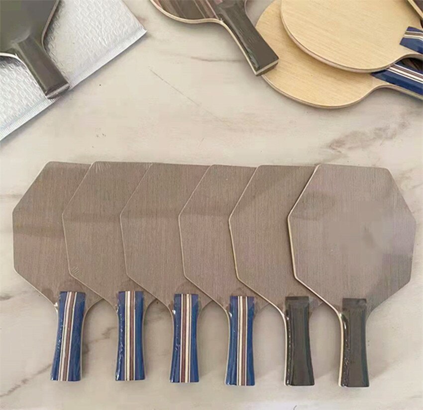2022 Cybershape Tech Wood Board Manually Table Tennis Blade Offensive Curve Hexagonal Ping Pong Bat For Competition