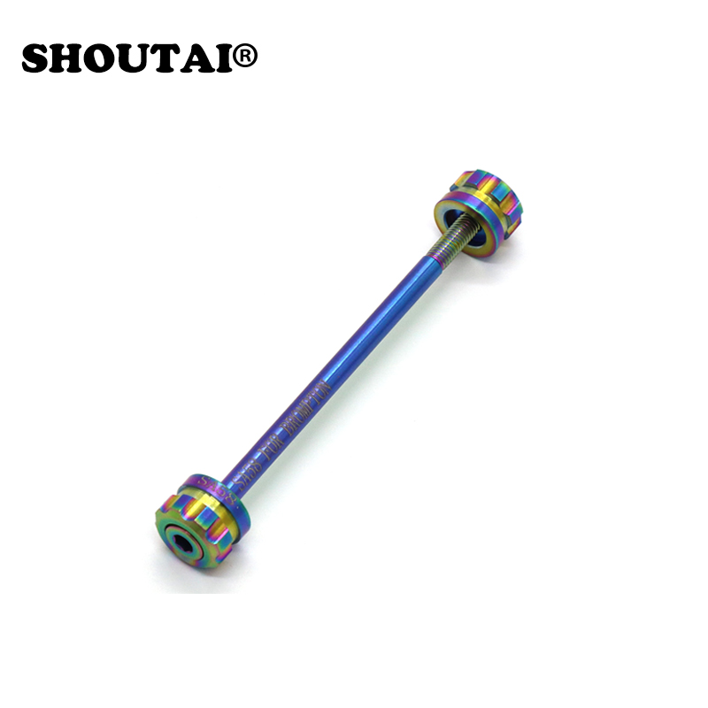 Ultra-léger Titane Libération Rapide Hub Vélo Vélo Levier Brochette Pour Brompton Bicycle Parts: Colorful
