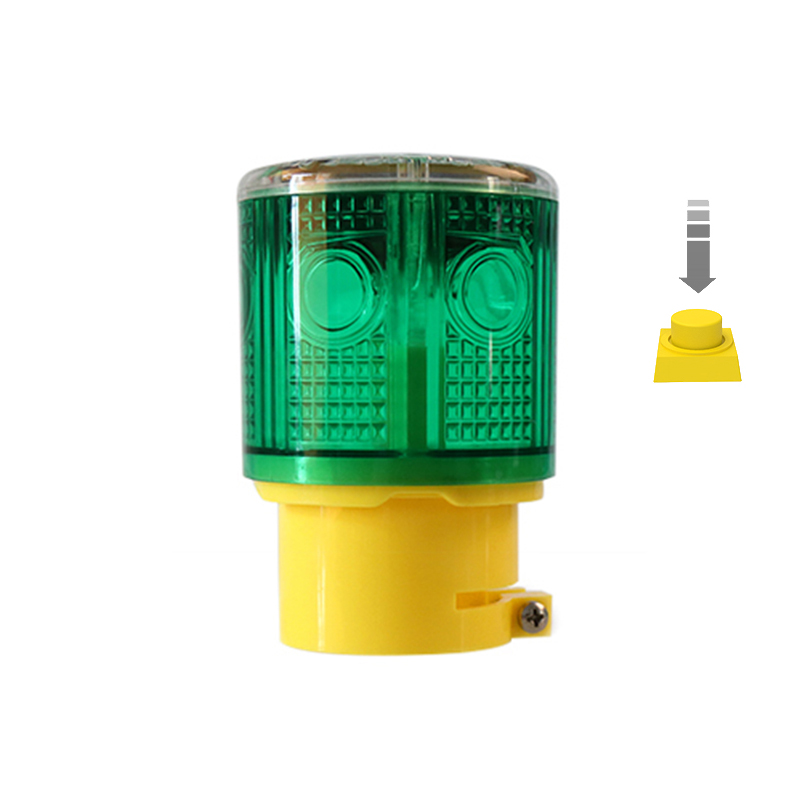 Rain-proof Optical Controlled Solar Powered Warning Alarm Lamp Safety Signal Traffic Light 6 LED 800mAh With ON/OFF Switch