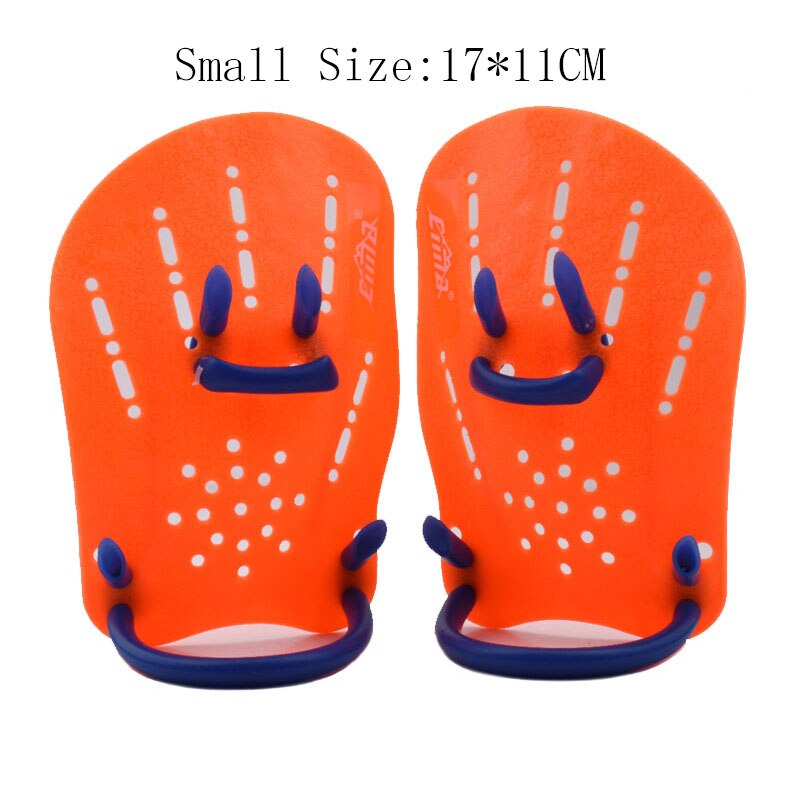 Surfen Duikuitrusting Mannen Vrouwen Zwemmen Paddle Kids Vinger Palm Hand Handschoenen Dragen Siliconen Zwemmen Vinnen Krachttraining: Orange Size S