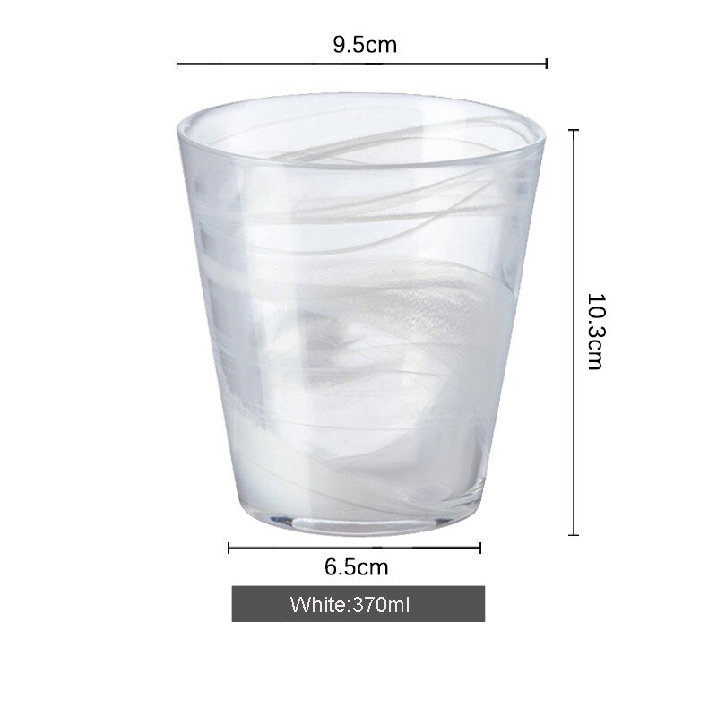 Nordiske farvede vinglas juiceglas til blyfri gennemsigtige glas whiskyglas ølglas fest drinkware: Hvid