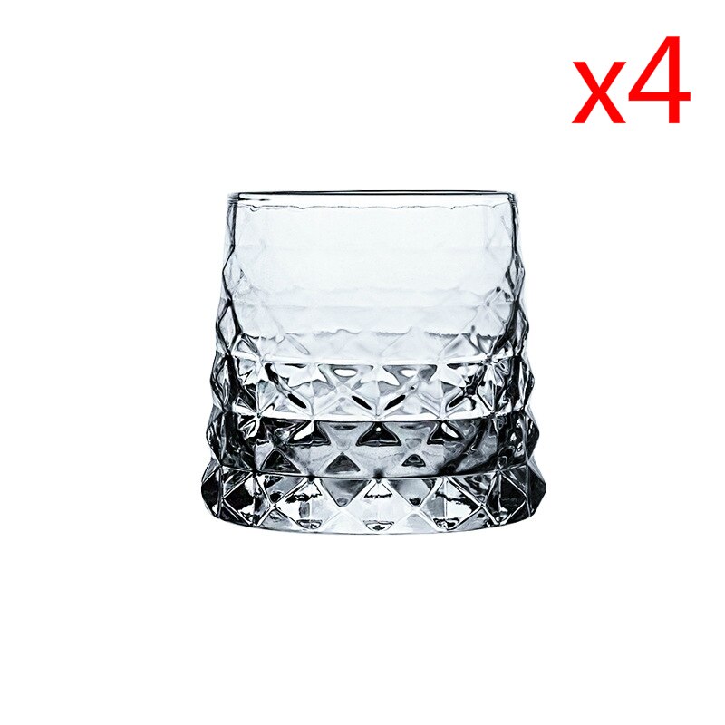 Enlace específico de la Agencia Makoto Komatsu, Whisky Irregular, cristal de roca, artístico, Whisky antiarrugas, Brandy Snifters, vaso XO