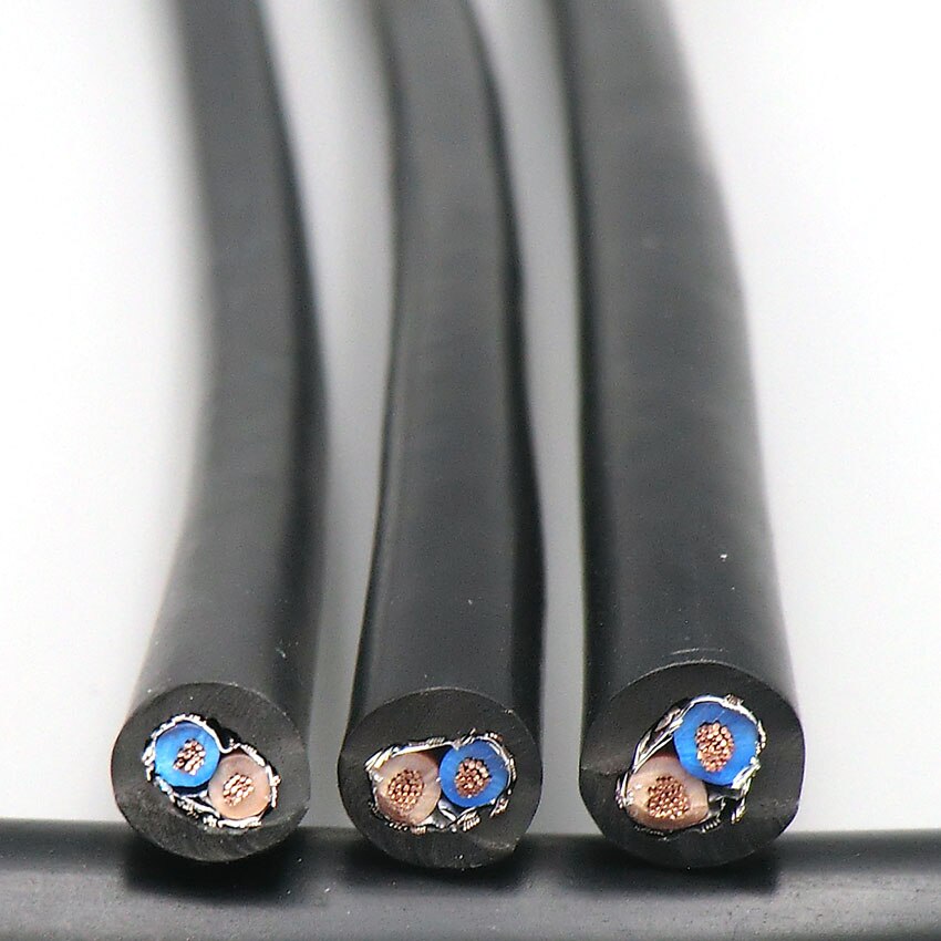 Shielded Sheathed Cable 2, 3, 4 Core 0.3mm² with Pure Oxygen Free Copper Flexible Double Shield Signal Control Wire RVVP