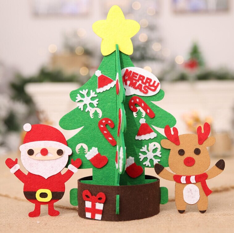 Kinderen Kids Kerstboom Ornamenten Xmas DIY Vilt Decoratie