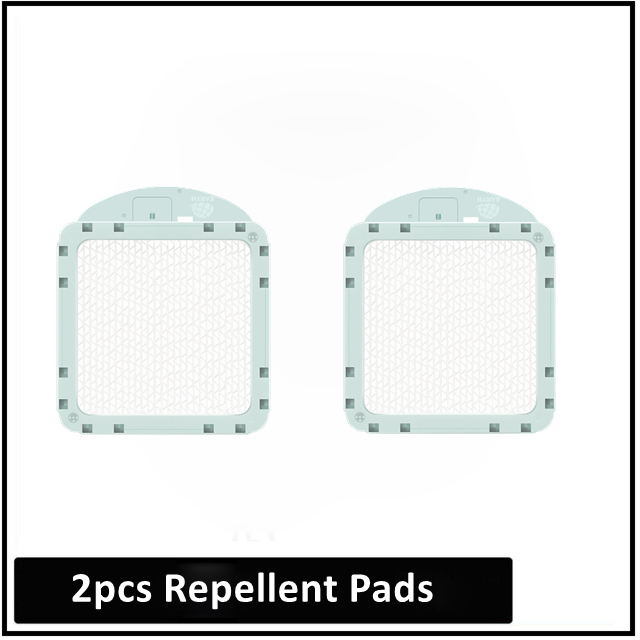 Xiaomi-repelente de mosquitos inteligente 2, repelente de mosquitos no tóxico, recargable por USB, funciona con la aplicación Mijia,: 2pc Repellent Pads