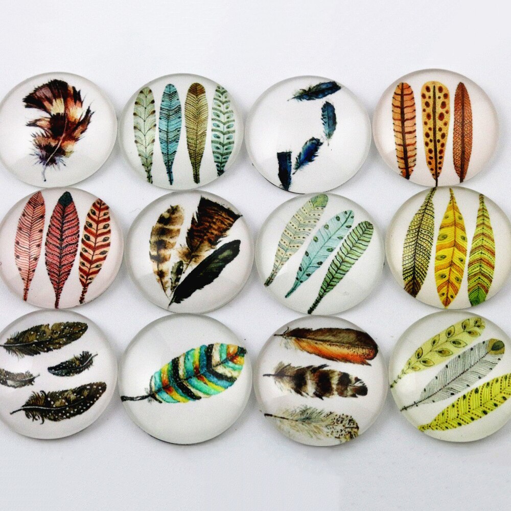 10pcs 25mm Mixed Cat Cut Handmade Photo Glass Cabochons Pattern Domed Jewelry Accessories Supplies: D6-16