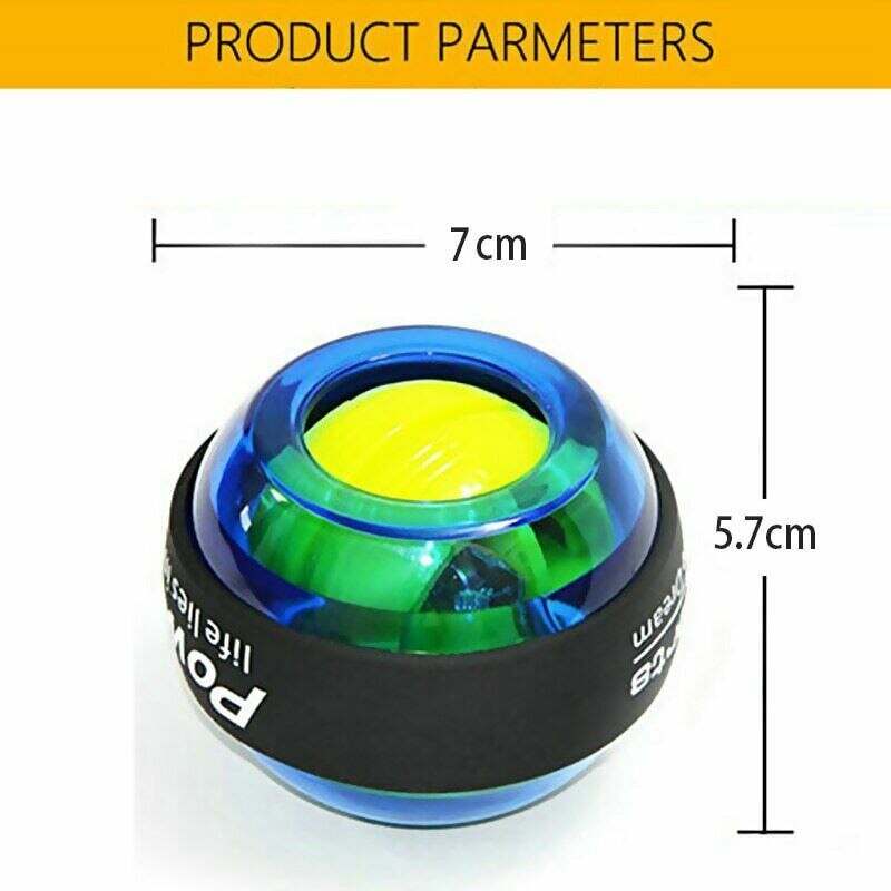 Led håndled bold træner gyroskop forstærker gyro kraft bold arm træner powerball træningsmaskine gym fitnessudstyr