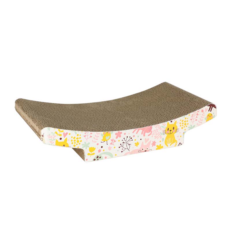 Scratcher Lounge Handgemaakte Katten Kitten Scratcher Krabpaal Interactieve Gegolfd Papier Speelgoed Voor Pet Cat Training: T shape