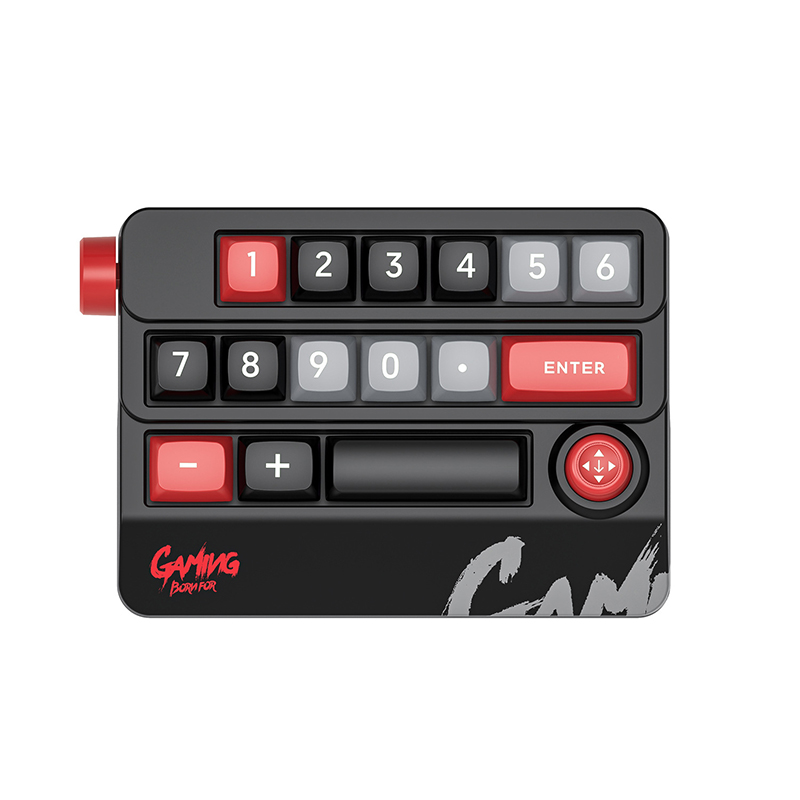 Mechanical Keypad 19 Key Macro Programmable Fully Swappable Mechanical Switch 12 Color RGB Light Gaming Mini Keyboard: Olive