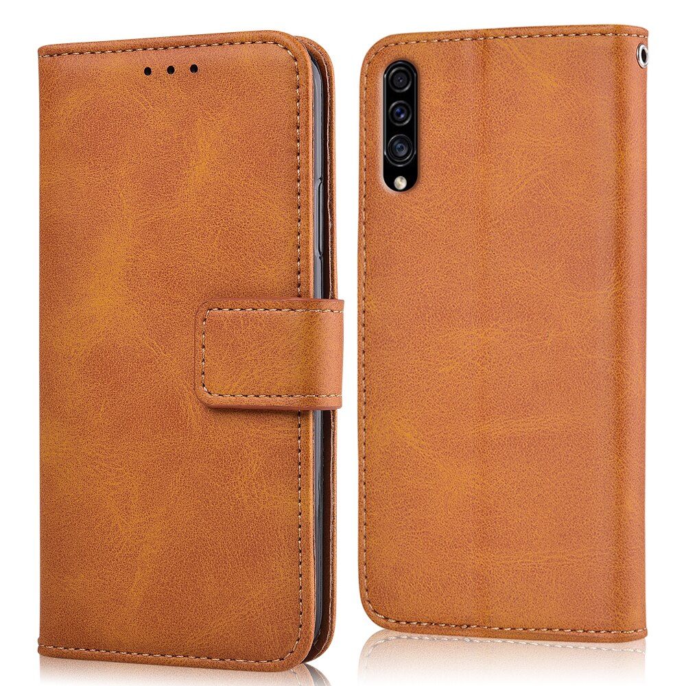 For On Samsung A30s Case Back Cover For Samsung Galaxy A30s Coque Flip Wallet Leather Case For Samsung A30s A 30s Case: niu-Yellow