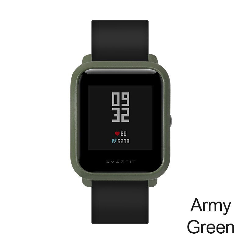 SIKAI fallen für Xiaomi Amazfit Bip bisschen Tempo Lite Jugend Uhr fallen Abdeckung Schutzhülle für Xiaomi Amazfit Clever Uhr fallen: Armee Grün