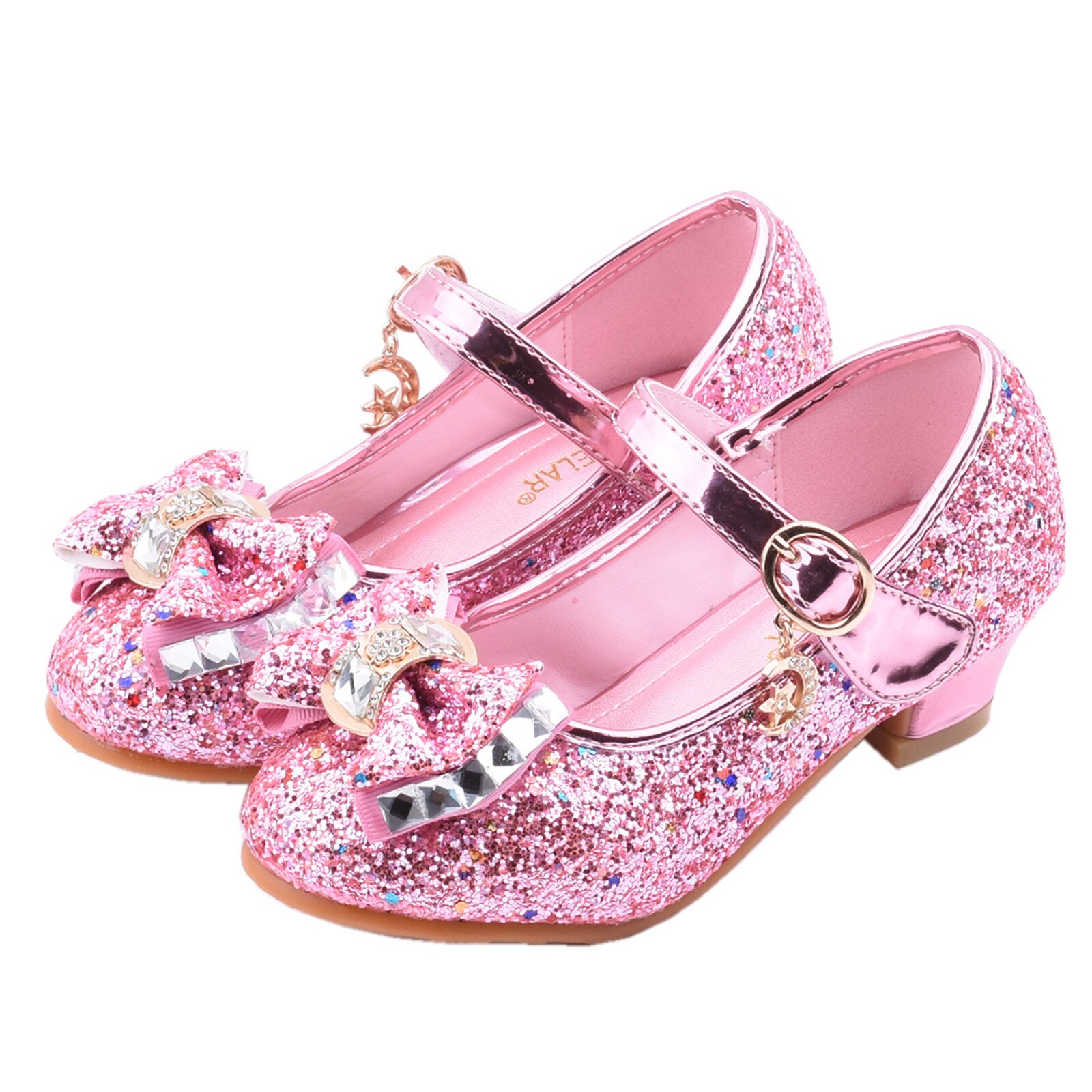 Baby Kids Meisjes Schoenen Parel Crystal Shining Strik Kinderen Prinses Schoenen Student Party Dans Schoen Voor Party Bruiloft Tonen Schoenen