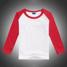 Lente Herfst Jongens T-shirts Medium En Grote kinderkleding ronde kraag lange mouwen Hemdjes