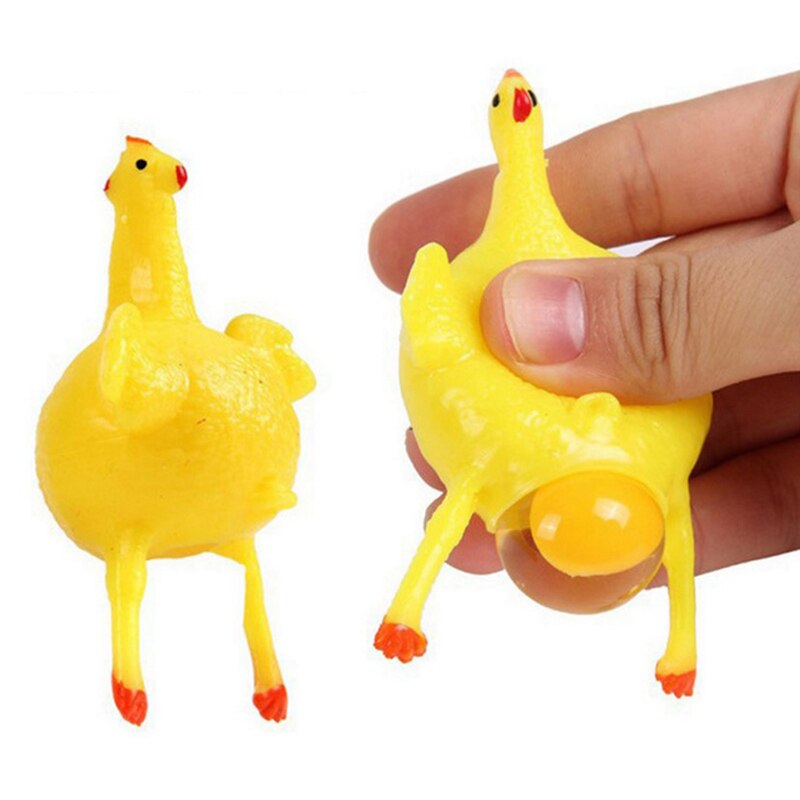 Squeeze TOY Autism Mood Relief Chicken And Egg Laying Hens Key Chain Pendant Spoof Tricky: A2